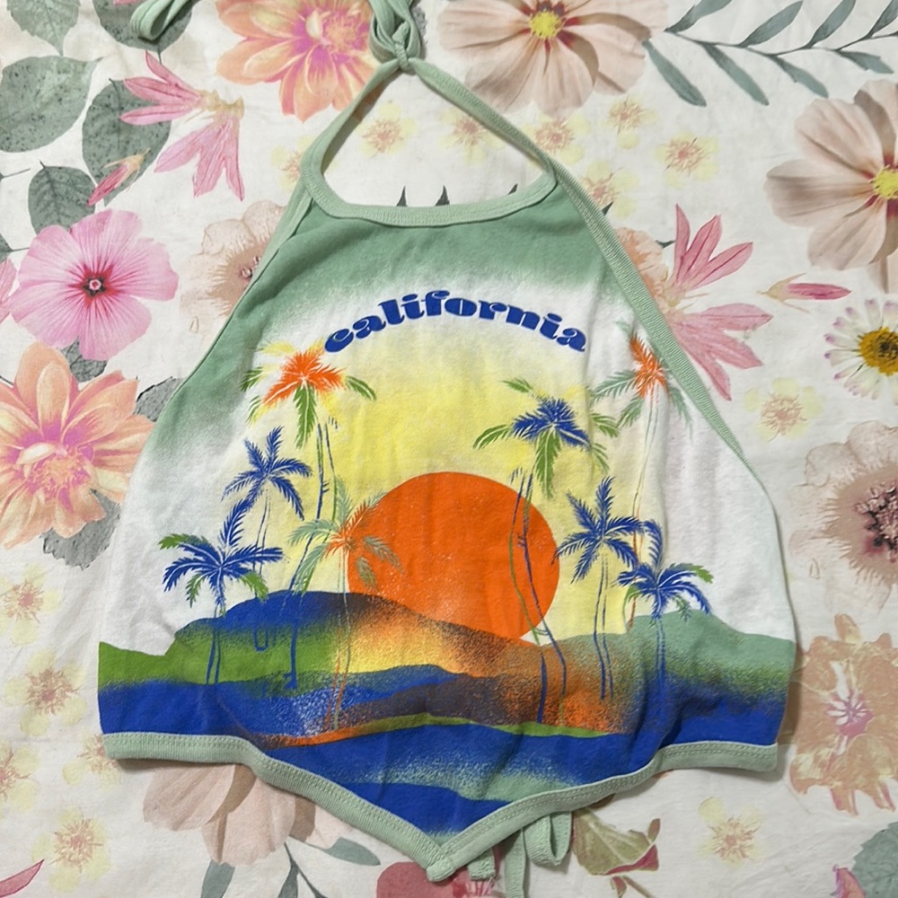 Urban Outfitters California Halter tank top